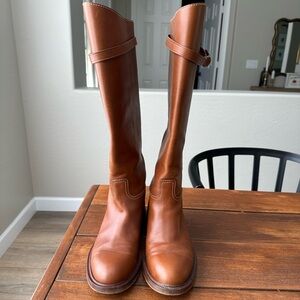Polo Ralph Lauren Vachetta Leather Riding Boots size 8b
